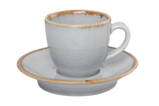 FILIŻANKA DO ESPRESSO ASHEN 80 ml BEZ SPODKA PORCELANA PORLAND SZARA 04ALM001722