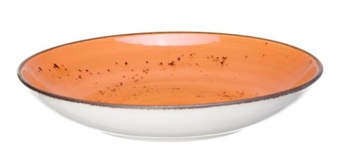 779811 MISKA COUPE DAHLIA 25 cm POMARAŃCZOWA PORCELANA FINE DINE EARTH COLOURS -2