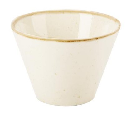 MISKA STOŻKOWA SAND 400 ml 12 cm PORCELANA KREMOWA 04ALM001438