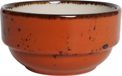 778371 MISKA SZTAPLOWANA DAHLIA 150 ml 8 cm POMARAŃCZOWA PORCELANA FINE DINE EARTH COLOURS -1