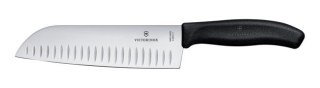 NÓŻ SANTOKU SWISS CLASSIC Z RYFLOWANĄ KRAWĘDZIĄ VICTORINOX 6.8523.17B