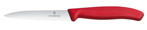 NÓŻ DO JARZYN ZĄBKOWANY 100 mm CZERWONY SWISS CLASSIC VICTORINOX 6.7731