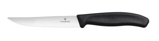 NÓŻ DO STEKÓW I PIZZY 12 cm ZĄBKOWANY OSTRY CZUBEK CZARNY VICTORINOX 6.7933.12B