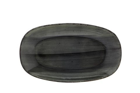 PÓŁMISEK ONYX 26 x 15 cm PORCELANA FINE DINE CZARNA