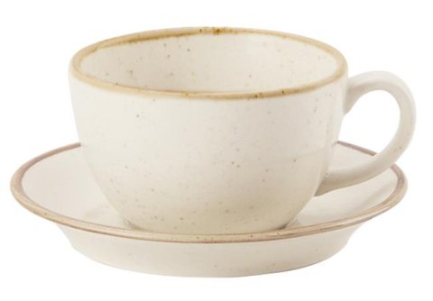 SPODEK SAND 12 cm DO FILIŻANKI ESPRESSO PORCELANA KREMOWA 04ALM001728