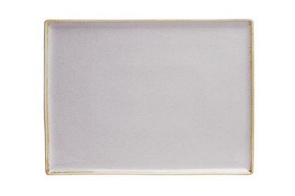 TACA PROSTOKĄTNA ASHEN 35 x 26 cm PORCELANA SZARA 04ALM001508