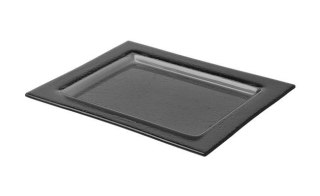 TACA SZKLANA VETRO GN 1/2 325x265 mm CZARNA FINE DINE