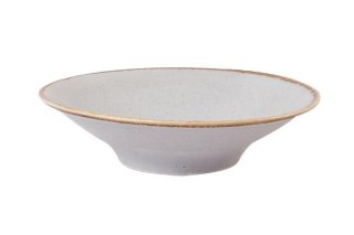 TALERZ GŁĘBOKI ASHEN 20 cm PORCELANA SZARA 04ALM002764