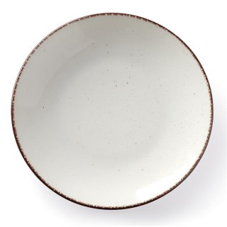 TALERZ PŁYTKI OPAL 21 cm PORCELANA FINE DINE EARTH COLOURS KREMOWA