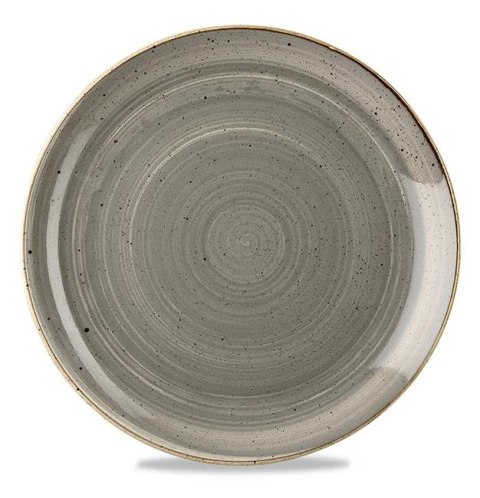 TALERZ PŁYTKI PEPPERCORN GREY 16,5 cm PORCELANA SZARA CHURCHILL