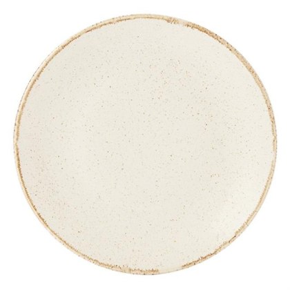 TALERZ PŁYTKI SAND 24 cm PORCELANA KREMOWA 04ALM001655