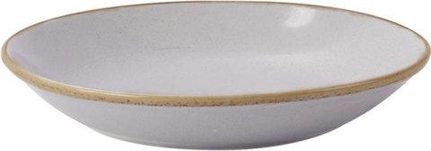 04ALM001502 TALERZ PŁYTKI COUPE ASHEN 26 cm PORCELANA SZARA Z BOKU