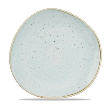 TALERZ PŁYTKI O ORGANICZNYM KSZTAŁCIE DUCK EGG BLUE 26,4 cm PORCELANA NIEBIESKA CHURCHILL