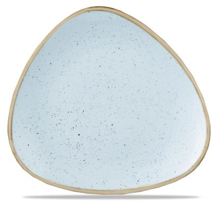 TALERZ TRÓJKĄTNY DUCK EGG BLUE 22,9 cm PORCELANA NIEBIESKA CHURCHILL