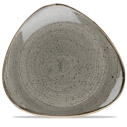 TALERZ TRÓJKĄTNY PEPPERCORN GREY 26,5 cm PORCELANA CHURCHILL