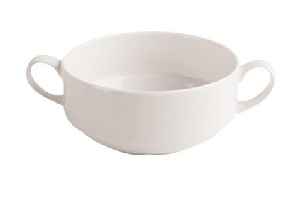 BULIONÓWKA Z USZAMI DOVE 285 ml PORCELANA PORLAND KREMOWA