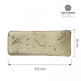 TALERZ SERWINGOWY OLIVE 21,5 x 9 cm PORCELANA FINE DINE EARTH COLOURS