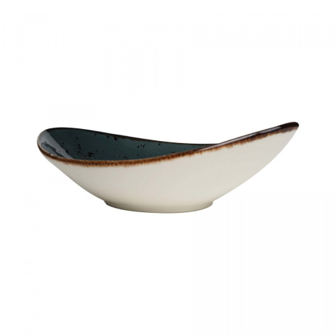 MISKA ŁÓDKA ARANDO 25 x 16 cm SZARA PORCELANA FINE DINE 778647