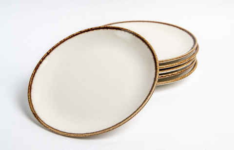 TALERZ PŁYTKI VANILLA 24 cm PORCELANA FINE DINE EARTH COLOURS