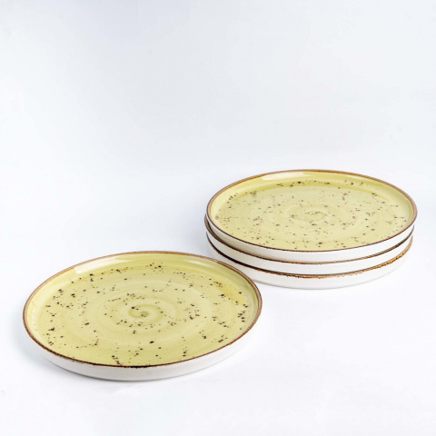 TALERZ Z WYSOKIM RANTEM OLIVE 27 cm PORCELANA FINE DINE EARTH COLOURS