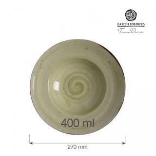 TALERZ DO PASTY OLIVE 27 cm PORCELANA FINE DINE EARTH COLOURS