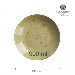 TALERZ GŁĘBOKI COUPE OLIVE 900 ml 23 cm PORCELANA FINE DINE EARTH COLOURS
