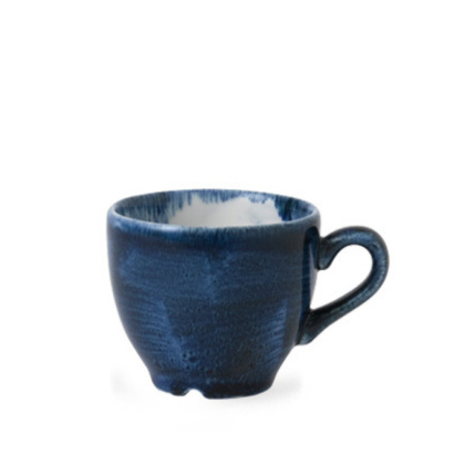 FILIŻANKA DO ESPRESSO STONECAST PLUME ULTRAMARINE 100 ml BEZ SPODKA PORCELANA CHURCHILL NIEBIESKA