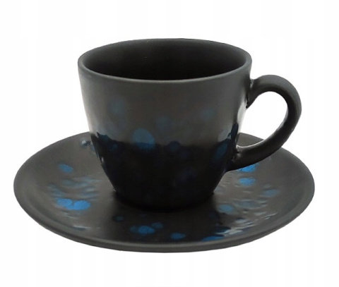 780985 SPODEK FLORA 11,5 cm DO FILIŻANKI DO ESPRESSO 780978 CZARNY PORCELANA FINE DINE -2