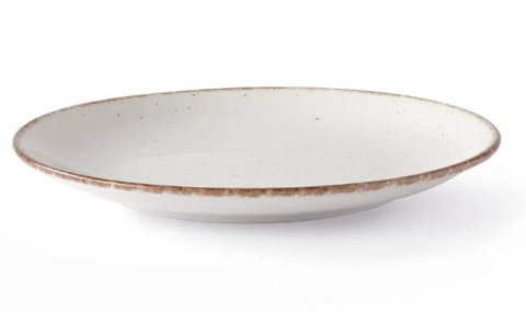 TALERZ PŁYTKI OPAL 21 cm PORCELANA FINE DINE EARTH COLOURS KREMOWA