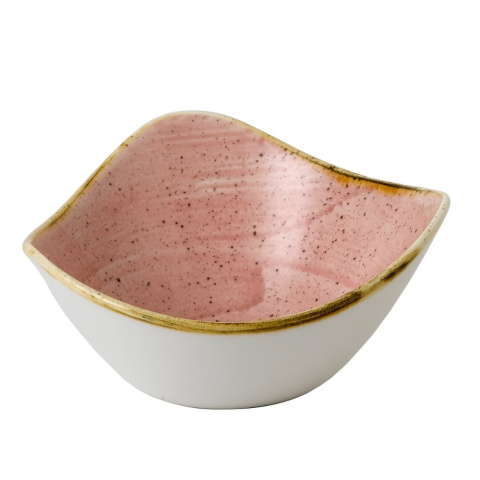 SPPSTRB61 MISKA TRÓJKĄTNA STONECAST PETAL PINK 15,3 cm RÓŻOWA PORCELANA CHURCHILL -2