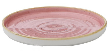 SPPSWP261 TALERZ Z WYSOKIM RANTEM PETAL PINK 26 cm RÓŻOWY PORCELANA CHURCHILL -1