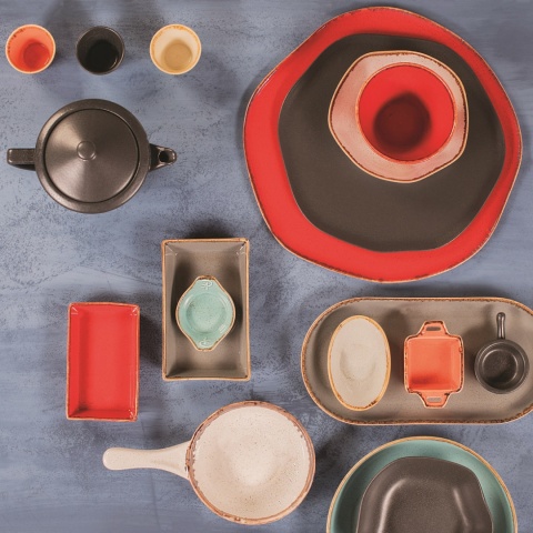 Taca prostokątna 350x260 mm Amber pomarańczowa Porland Seasons 04ALM001510