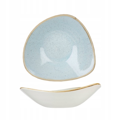 MISKA TRÓJKĄTNA DUCK EGG BLUE 370 ml PORCELANA NIEBIESKA CHURCHILL