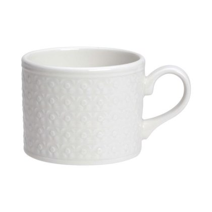 FILIŻANKA DO CAPPUCCINO BEAD 350 ml PORCELANA KREMOWA STEELITE 1403X0130