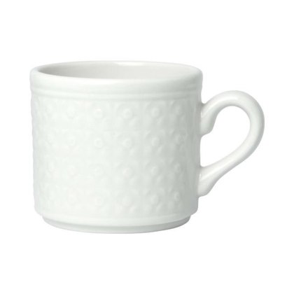 FILIŻANKA DO ESPRESSO BEAD 85 ml PORCELANA KREMOWA STEELITE 1403X0132