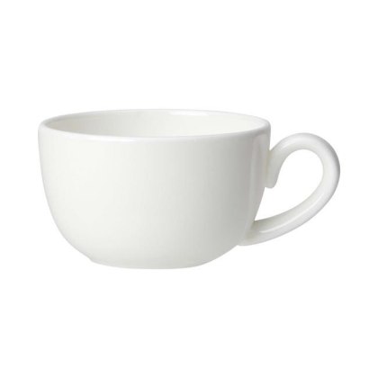 FILIŻANKA DO ESPRESSO LOW CLASSIC WHITE 85 ml PORCELANA KREMOWA