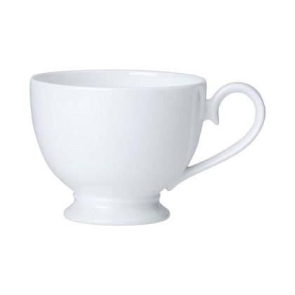 FILIŻANKA DO KAWY HERBATY CUP CLASSIC WHITE 220 ml 7 cm PORCELANA KREMOWA