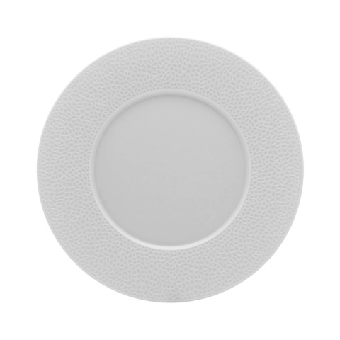 TALERZ PŁYTKI COLLECTION L FRAGMENT BLANC 24 cm PORCELANA BIAŁA