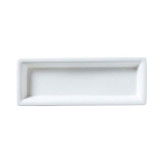 TACA PROSTOKĄTNA CLASSIC WHITE 22,5 x 8 cm PORCELANA KREMOWA