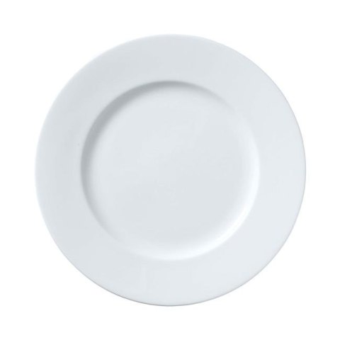 TALERZ PŁYTKI CLASSIC WHITE 24 cm PORCELANA KREMOWA