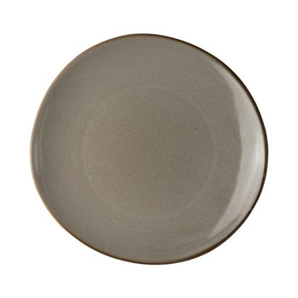 TALERZ PŁYTKI O ORGANICZNYM KSZTAŁCIE POTTERS PIER 19 cm SZARY STEELITE 6121RG097