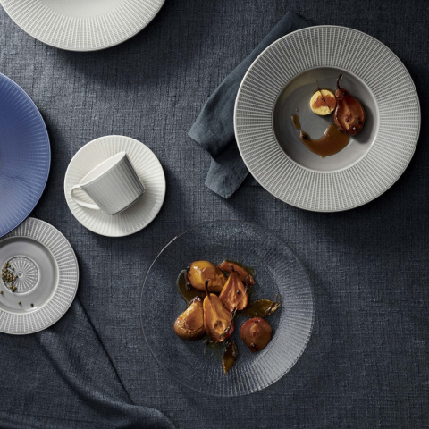 TALERZ Z KRÓTKIM RANTEM WILLOW AZURE GOURMET ø28,5 cm PORCELANA NIEBIESKA STEELITE 9115C1170