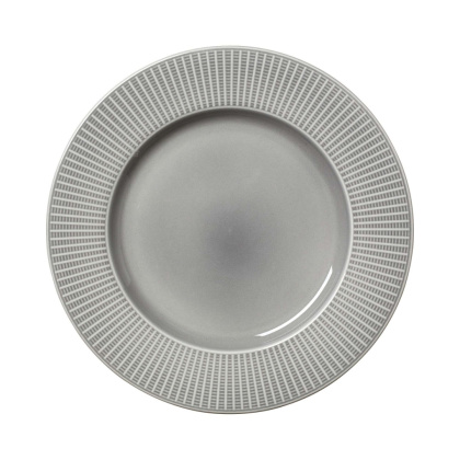 TALERZ GOURMET Z KRÓTKIM RANTEM WILLOW MIST ø28,5 cm PORCELANA SZARA STEELITE 9114C1170