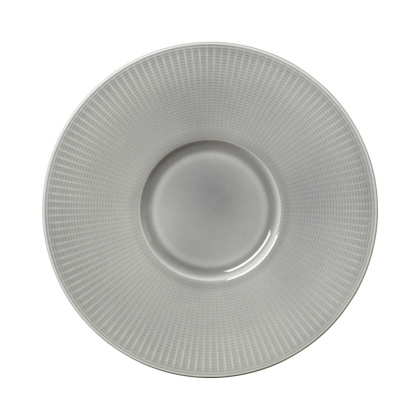 TALERZ GOURMET Z DŁUGIM RANTEM WILLOW MIST ø28,5 cm PORCELANA SZARA STEELITE 9114C1172