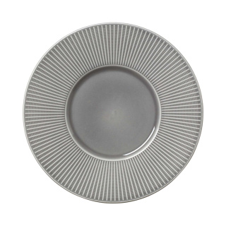 TALERZ GOURMET ZE ŚREDNIM RANTEM WILLOW MIST ø28,5 cm PORCELANA SZARA STEELITE 9114C1171