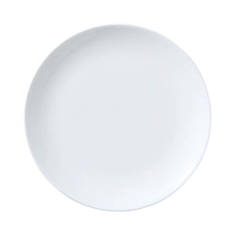 TALERZ COUPE CLASSIC WHITE 23 cm PORCELANA KREMOWA