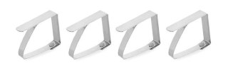 Klipsy do obrusów – zestaw 4 sztuki, stal nierdzewna – HENDI 50×10×40 mm