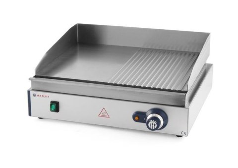 PŁYTA GRILLOWA 1/2 GŁADKA 1/2 RYFLOWANA 2400W HENDI, 550x380x(H)240mm