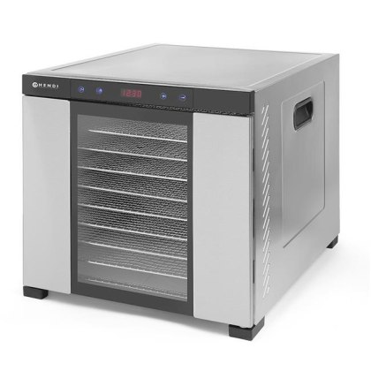 Suszarka do żywności 10 tac – do owoców, warzyw, grzybów i ziół – Hendi Profi Line 1000W