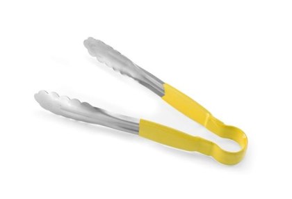 Szczypce do serwowania HACCP 300 mm żółte Hendi – stal nierdzewna